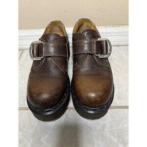 Dr. Martens Men UK6 US7 Brown Leather Platform Chunky Made In England VTG